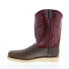 Фото #5 товара Abilene Boots 6820 Mens Burgundy Leather Slip On Cowboy Western Boots