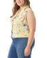 Фото #3 товара Trendy Plus Size Embla Floral Tie-Back Vest