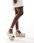 Фото #1 товара RAID Harlene plaftorm espadrille sandals in white