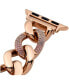 Фото #5 товара Women's Rose Gold-Tone Stainless Steel Chain Bracelet Apple Watch Strap 38, 40, 41mm
