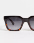 Фото #2 товара A.Kjaerbede Nancy square sunglasses in black demi tortoiseshell