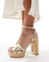 Фото #2 товара ALDO Valaberel Heeled Sandal in Gold