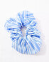 Фото #4 товара Reclaimed Vintage scrunchie in blue stripe