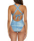 ფოტო #1 პროდუქტის Women's Washed Away Corset Lace-Up One-Piece Swimsuit