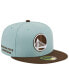 Men's Light Blue, Brown Golden State Warriors Two-Tone 59FIFTY Fitted Hat Light Blue, Brown, 7 7/8 - фото #3