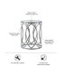 Фото #3 товара Arlo Metal Eyelet Accent Table