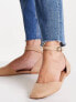 ASOS DESIGN Lift ballet flats in beige