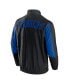 Фото #3 товара Men's Black New York Rangers Step Up Crinkle Raglan Full-Zip Windbreaker Jacket