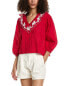 Фото #1 товара The Great The Hankie Top Women's Red 0