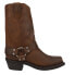 Фото #1 товара Durango Harness Square Toe Pull On Cowboy Womens Brown Casual Boots RD594