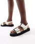 Фото #2 товара Truffle Collection double strap sandals in white