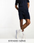 ASOS DESIGN co-ord lightweight knitted cotton shorts in navy