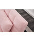 Фото #5 товара Convertible Single Sofa Bed Futon With Gold Metal Legs Teddy Fabric (Pink)