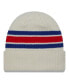 Men's Cream Distressed New England Patriots Gridiron Classics Vintage-Like Cuffed Knit Hat