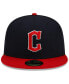 ფოტო #2 პროდუქტის Men's Navy, Red Cleveland Guardians Authentic Collection On-Field 59FIFTY Fitted Hat