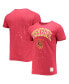 Men's Crimson Tuskegee Golden Tigers Bleach Splatter T-shirt
