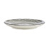 Плоская тарелка Лучи Фарфор Чёрный Белый 24 x 2,8 x 24 cm