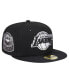 Головной убор активный сатин, черный, New Era Los Angeles Lakers 59fifty с козырьком Черный, 7 - фото #1