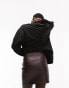 Фото #8 товара Topshop Tall leather look split detail mini skirt in oxblood