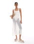 Mango knitted cami midi dress in white Белый, M - EU 38 - фото #1