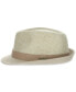 ფოტო #2 პროდუქტის Dorfman Pacific Men's Reeded Fabric Fedora Hat