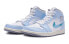 Кроссовки Air Jordan 1 BIGNIU Cartoon Blue White Grey