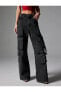 Фото #28 товара Джинсовые брюки Koton Kargo Straight Jean с Ярким Эффектом - Eve Jean