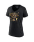 ფოტო #3 პროდუქტის Women's Black Texas Rangers 2023 World Series Champions Plus Size Parade V-Neck T-shirt