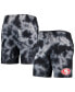 Фото #1 товара Men's Black San Francisco 49ers Tie-Dye Shorts