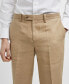 Фото #3 товара Men's Linen Slim Fit Suit Pants