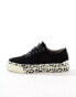 AllSaints Knox suede trainers in black