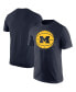 Фото #1 товара Men's Navy Michigan Wolverines Basketball Team Issue T-shirt