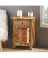 Фото #9 товара Eco-Friendly Carved Side Table With Storage