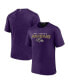 ფოტო #1 პროდუქტის Men's Purple Baltimore Ravens Defender Evo T-shirt