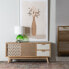 TV furniture KENSY 120 x 34 x 54,5 cm Natural Wood White