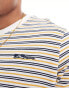 Ben Sherman stripe tee in white