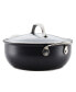 Фото #5 товара X Hybrid Nonstick Aluminum Nonstick Casserole Pan With Lid, 4-Quart, Super Dark Gray