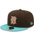 Фото #3 товара Men's Brown and Mint Detroit Tigers Walnut Mint 59FIFTY Fitted Hat