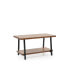 Фото #1 товара Furnish Home Store Berlin 39" Solid Wood Rustic Coffee Cocktail Table For Living Rooms With Shelf