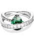 Фото #1 товара Кольцо Swarovski Hyperbola Green Crystal