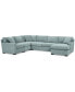 Radley 5-Pc. Fabric Chaise Sectional Sofa with Corner Piece, Created for Macy's