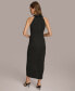 Фото #2 товара Donna Karan Women's Asymmetric Gathered Tear-Drop Dress