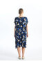 Фото #14 товара Платье женское с коротким рукавом LC WAIKIKI Grace V-образным вырезом с цветочным узором