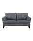 Фото #2 товара White Label Emilio 71" Leather Love Seat