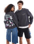 Фото #1 товара ASOS DESIGN Disney unisex oversized boxy sweatshirt with Mickey Mouse prints in washed black