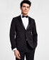 Фото #1 товара Men's Skinny-Fit Wool Tuxedo Jacket