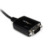 StarTech.com 1 ft USB to RS232 Serial DB9 Adapter Cable with COM Retention - Black - CE - FCC - Mac OS X 13.0 Ventura - 70 g - 1 pc(s) - 145 mm