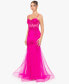 Juniors' Sequined-Lace Corset Gown