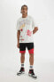 Фото #2 товара DeFactoFit NBA Chicago Bulls Boxy Fit Bisiklet Yaka Kısa Kollu Tişört