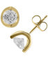 ფოტო #1 პროდუქტის Diamond Tension Mount Stud Earrings (1-1/2 ct. t.w.) in 14k White or Yellow Gold